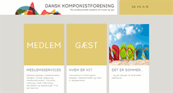 Desktop Screenshot of komponistforeningen.dk